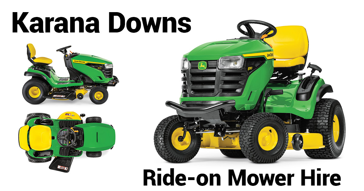 Karana Downs Ride-On Mower Hire