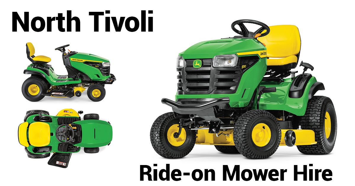 North Tivoli Ride-On Mower Hire