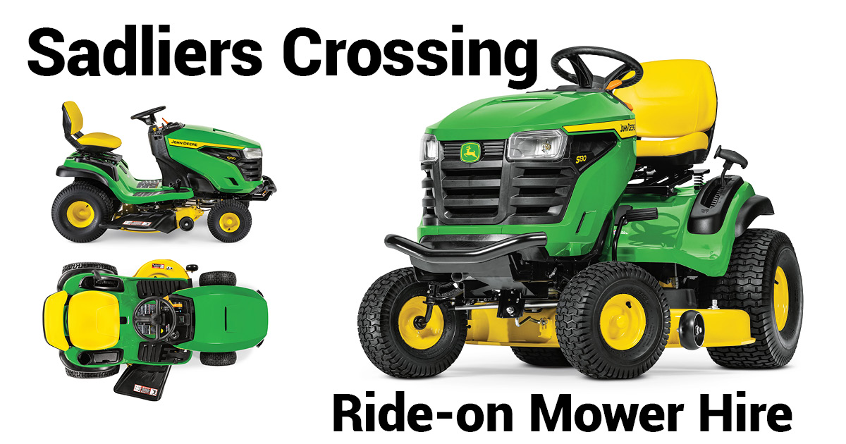 Sadliers Crossing Ride-On Mower Hire