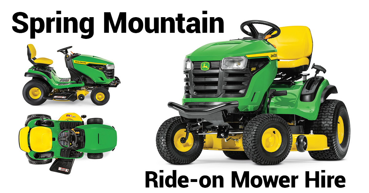 Spring Mountain Ride-On Mower Hire