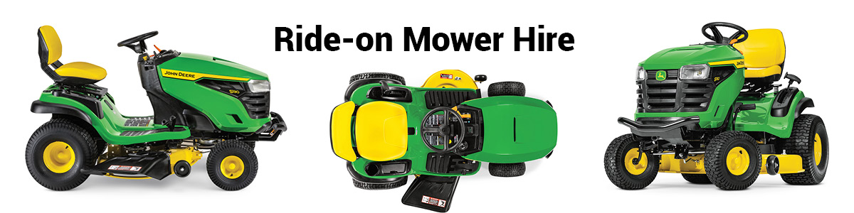 ride on mower hire